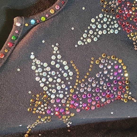 Quacker Factory 3/4 Sleeve Top Size 3X Angels with Trumpets - Picture 3 of 6